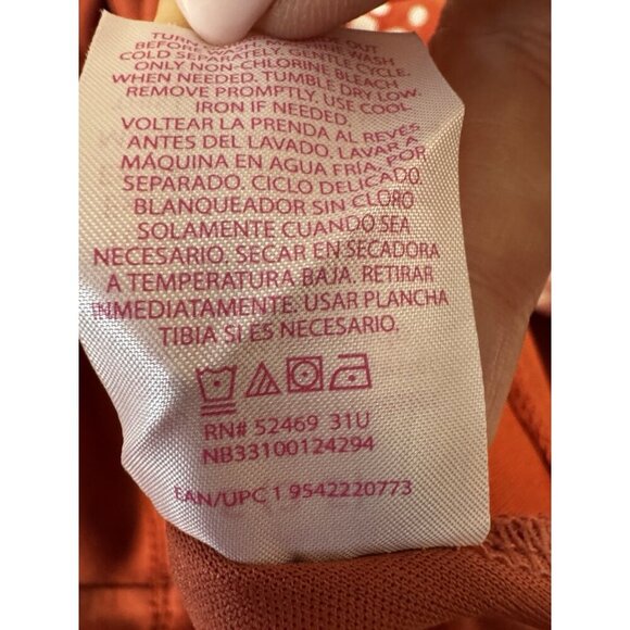 Y2K Terracotta Daisy Floral Babydoll Cami S Dress Mesh Lace Trim Fairycore Dance - Picture 5 of 9